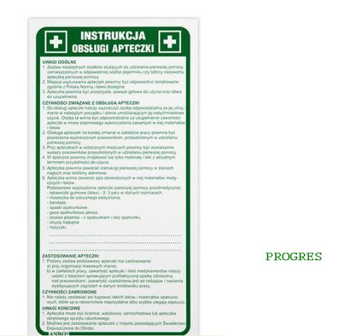 INSTRUKCJA OBSŁUGI APTECZKI